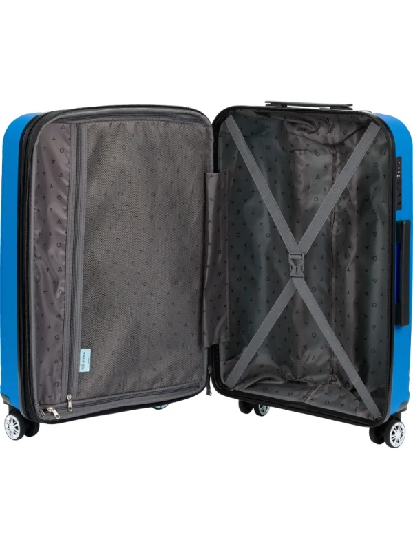 Чемодан TORBER В Отпуск, ярко-син,полипропилен,65,5х43,5х26см,62л, T1907B-M