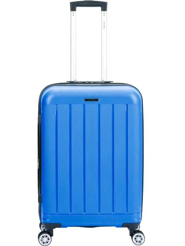 Чемодан TORBER В Отпуск, ярко-син,полипропилен,65,5х43,5х26см,62л, T1907B-M