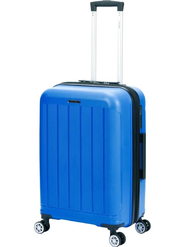 Чемодан TORBER В Отпуск, ярко-син,полипропилен,65,5х43,5х26см,62л, T1907B-M
