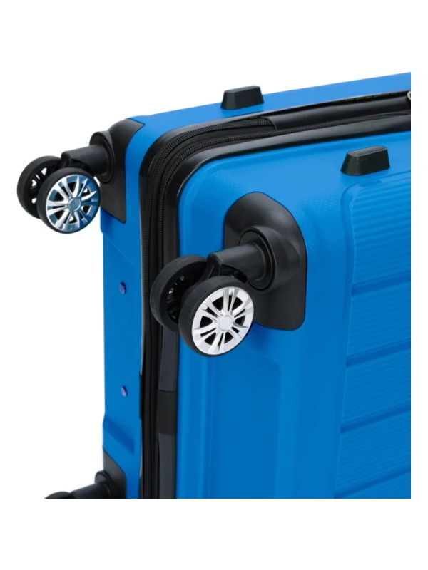 Чемодан TORBER В Отпуск, ярко-син,полипропилен,65,5х43,5х26см,62л, T1907B-M
