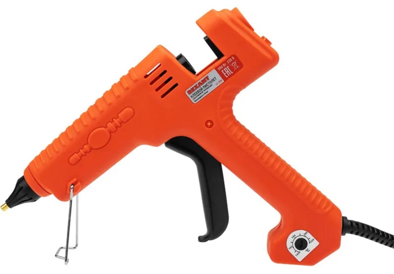 Пистолет клеевой 300Вт,11мм,ЭКСПЕРТ,настройка темп.100,220,блистер,12-1550