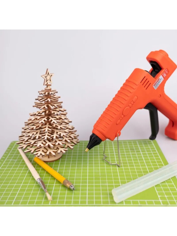 Пистолет клеевой 300Вт,11мм,ЭКСПЕРТ,настройка темп.100,220,блистер,12-1550