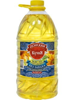Масло Донская Кухня рафинированное высший сорт, пэт, 5л