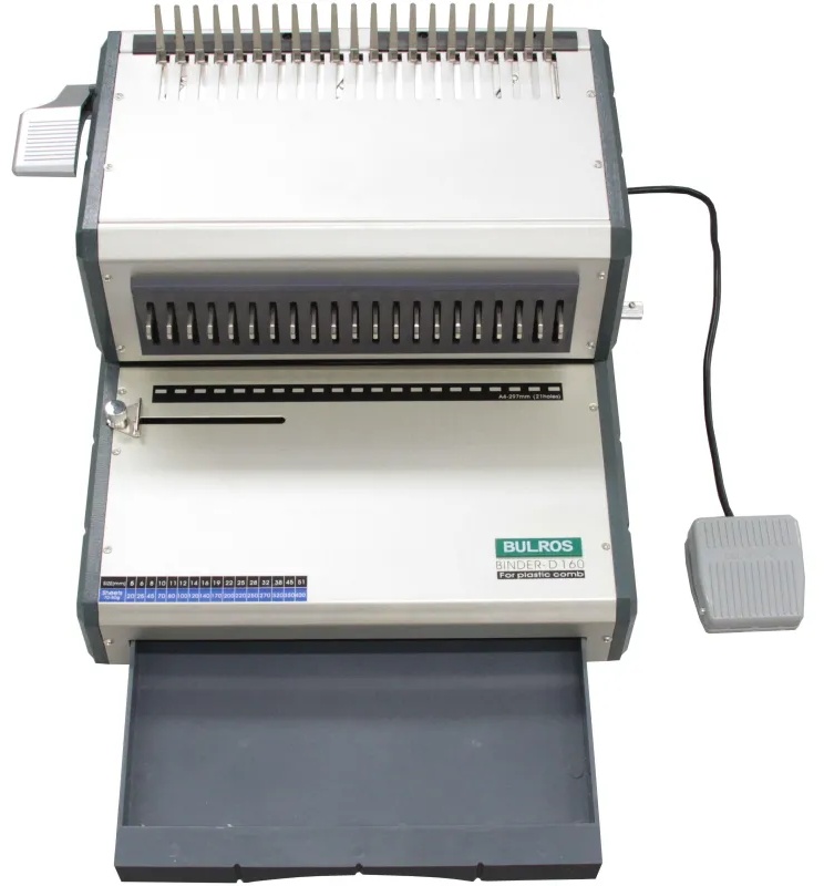 Брошюровщик Bulros D160 пласт. пружиной,  25л/500лист А4