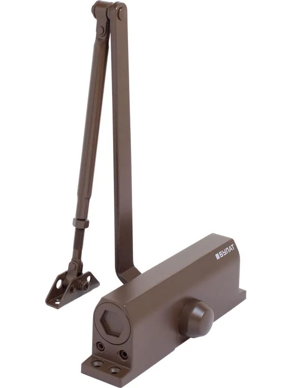 Доводчик дверной БУЛАТ ULTIMATE ДД-150 A-C (80-160 кг) корич,морозост(10)