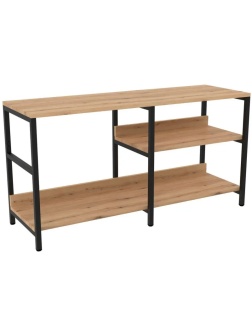 Тумба TI_под ТВ Комус Онега-14 с универ.полкой (слева/справа),дуб вотан