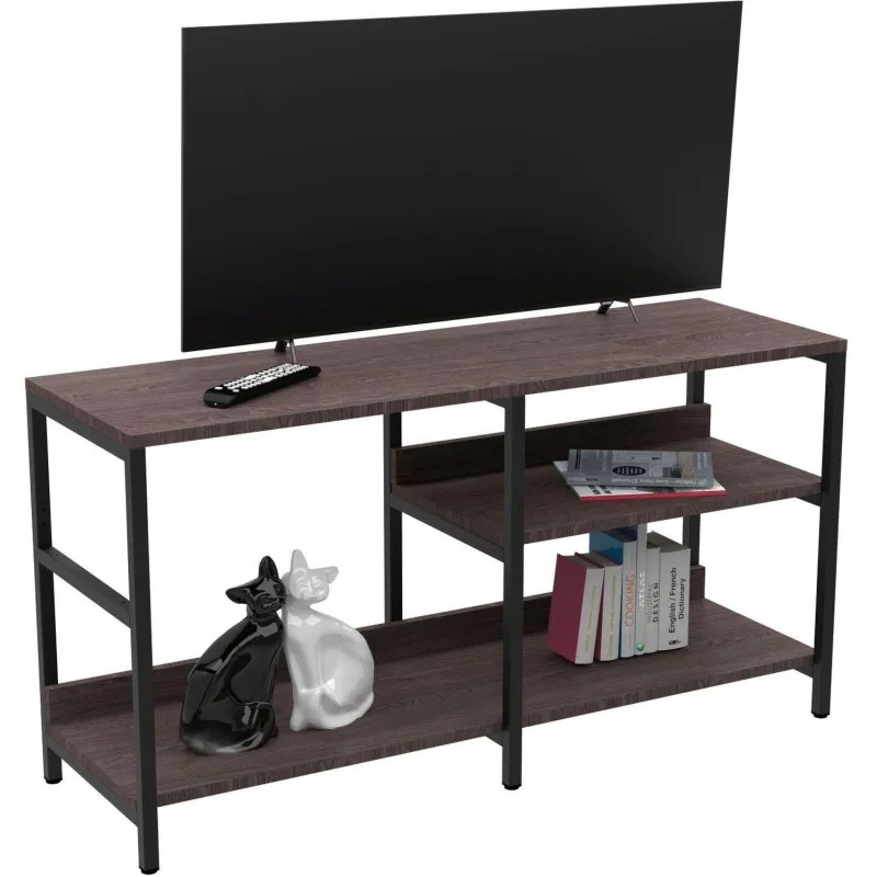 Тумба TI_под ТВ Комус Онега-14 с универ.полкой (слева/справа),яс.анкор.темн