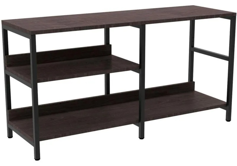 Тумба TI_под ТВ Комус Онега-14 с универ.полкой (слева/справа),яс.анкор.темн