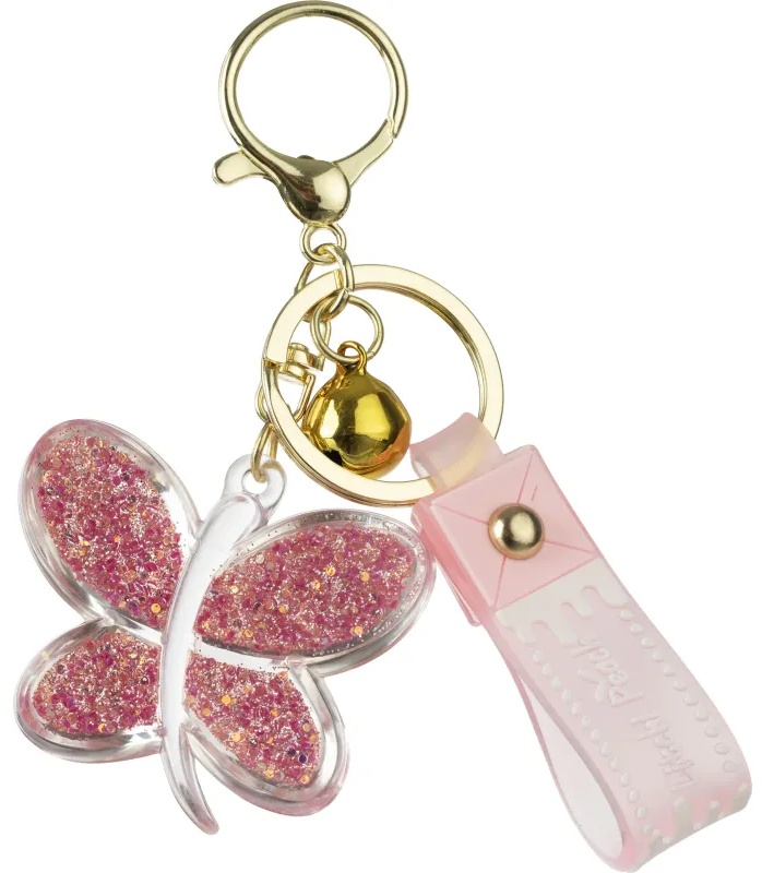 Брелок Бабочка, розовый