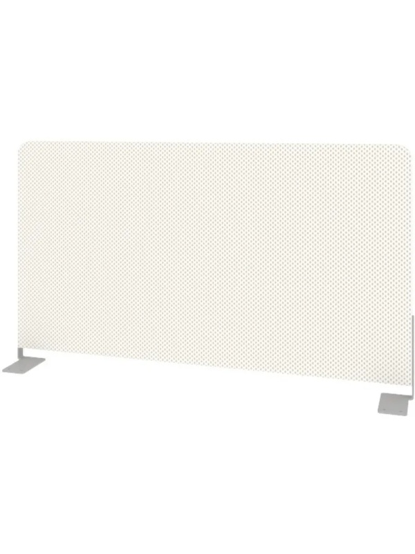 Экран Metal System Style ткан. боковой Б.ТЭКР-72 720х390х28 белый/мет.серый