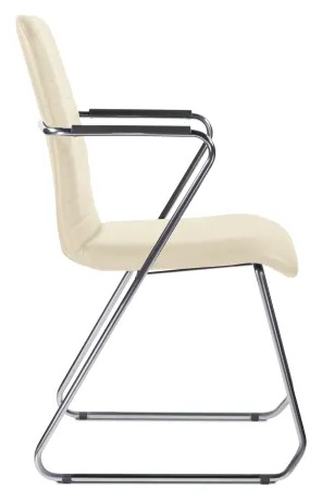 Стул UP_Echair Честер каркас хром кз бежевый