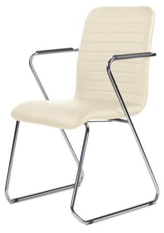 Стул UP_Echair Честер каркас хром кз бежевый