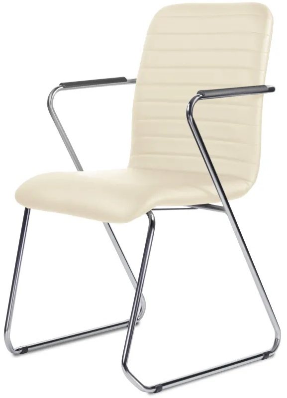 Стул UP_Echair Честер каркас хром кз бежевый