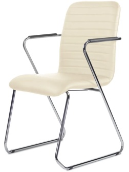 Стул UP_Echair Честер каркас хром кз бежевый