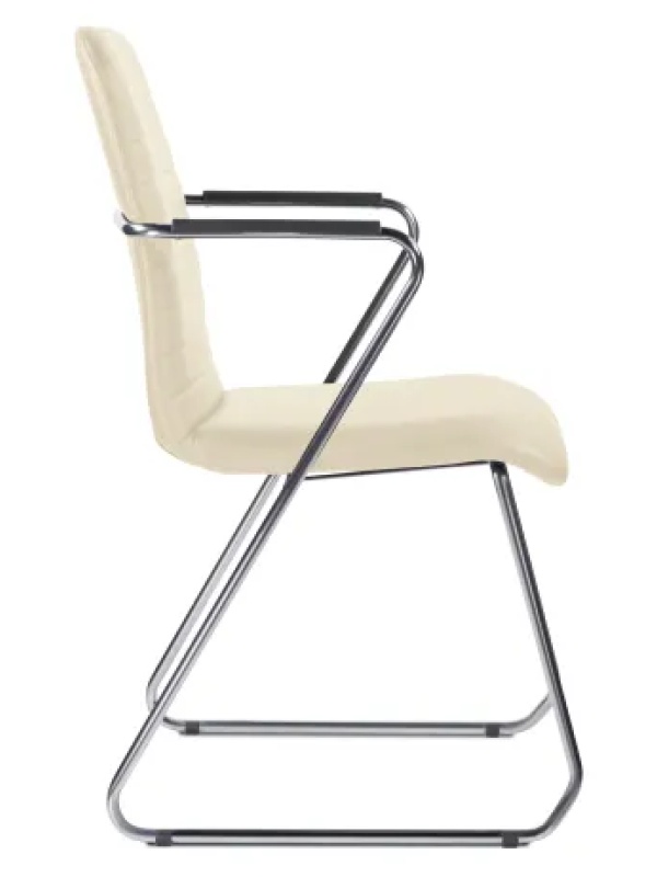 Стул UP_Echair Честер каркас хром кз бежевый