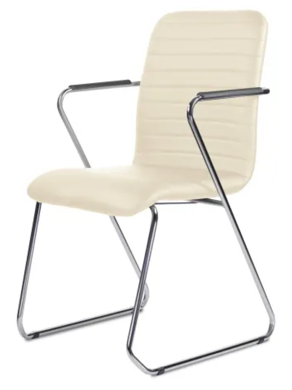 Стул UP_Echair Честер каркас хром кз бежевый