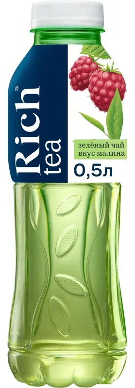 Чай холодный зеленый Rich Малина ПЭТ 0,5л