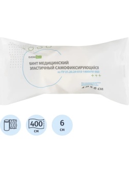Бинт самофикс эласт 4 м х 6см EVERSMED
