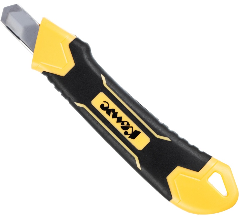 Нож универсальный Комус 9 мм пластиковый со вставками мет направл