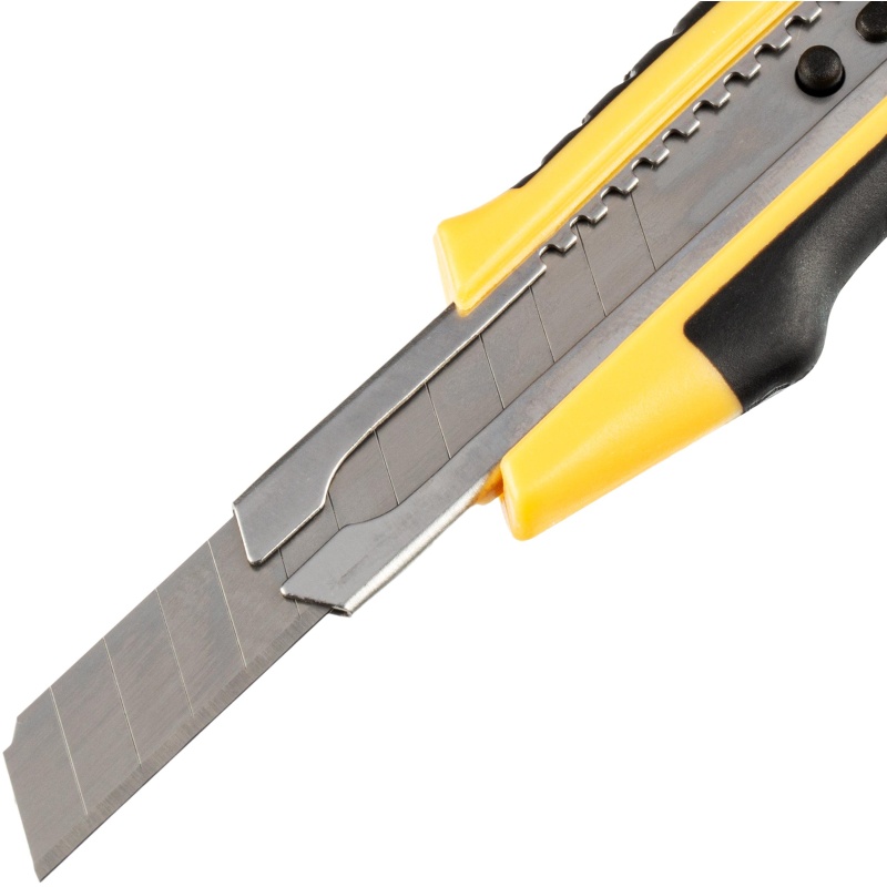 Нож универсальный Комус 9 мм пластиковый со вставками мет направл