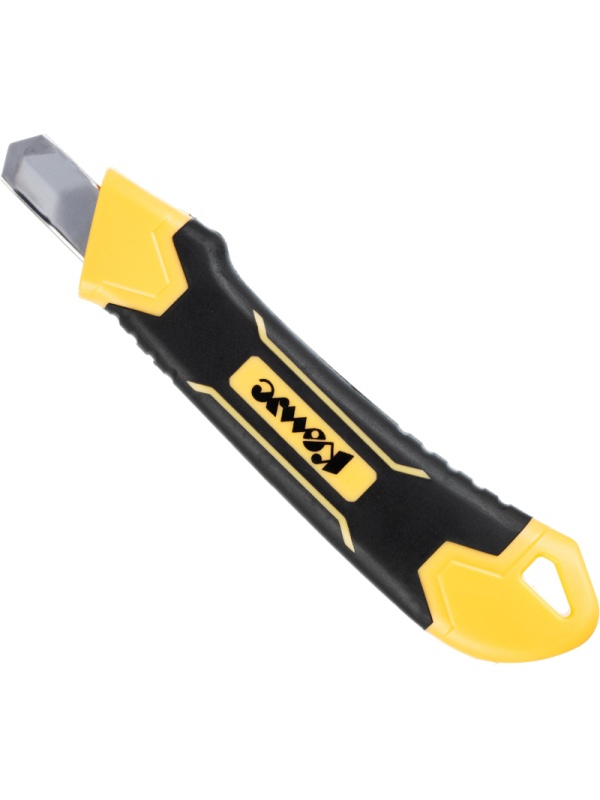 Нож универсальный Комус 9 мм пластиковый со вставками мет направл