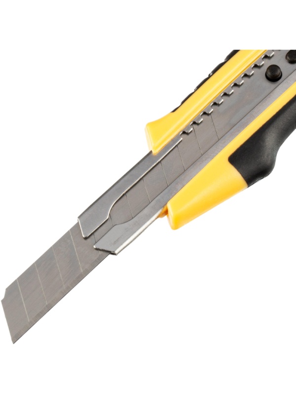 Нож универсальный Комус 9 мм пластиковый со вставками мет направл