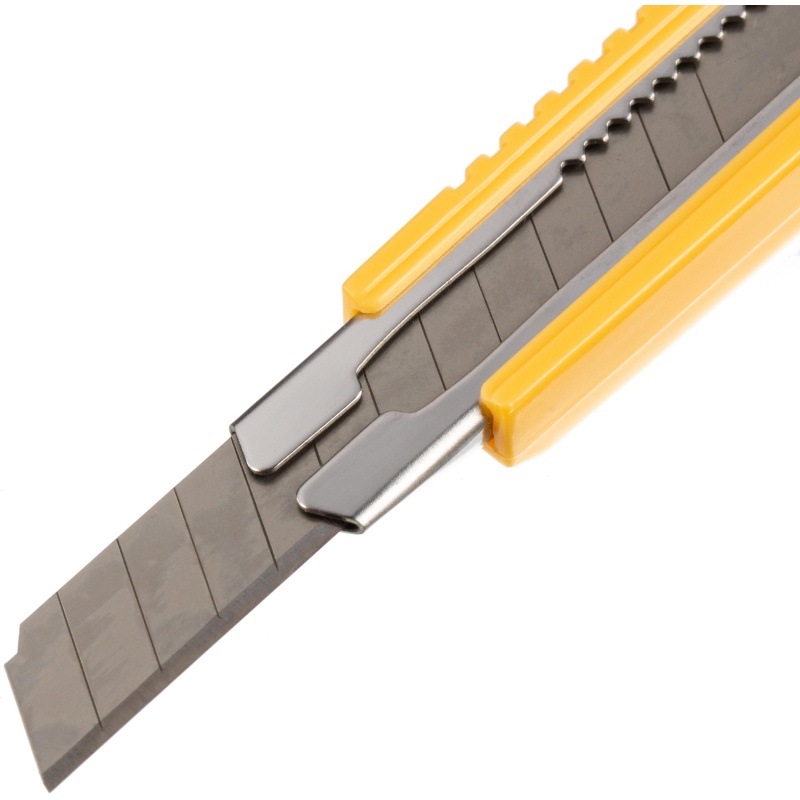 Нож универсальный Комус 9 мм пластиковый мет направл