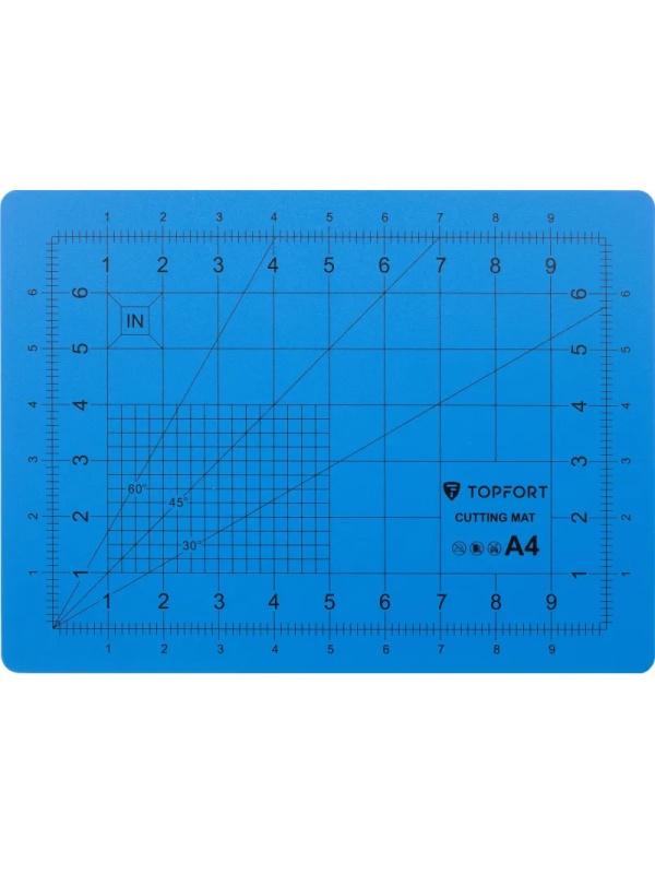 Набор для вырезания TOPFORT A4, нож макет, нож 9 мм, линейка, ножницы