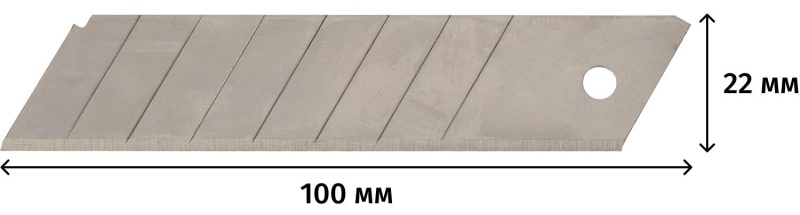 Лезвие TOPFORT 22 мм сталь SK5 10 шт /уп SX23T-10