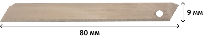 Лезвие TOPFORT Extra 9 мм несегментированное сталь SK2 10 шт/уп