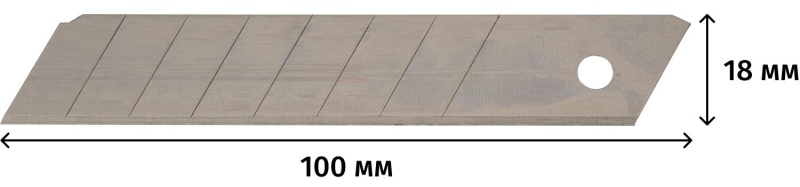 Лезвие TOPFORT Extra 18 мм сегментированное сталь SK2 10 шт/уп