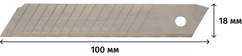 Лезвие TOPFORT Extra 18 мм 14 сегментов сталь SK2 10 шт/уп