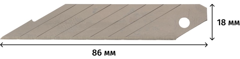 Лезвие TOPFORT Extra 18 мм сегментированное 30 градусов сталь SK2 10 шт/уп