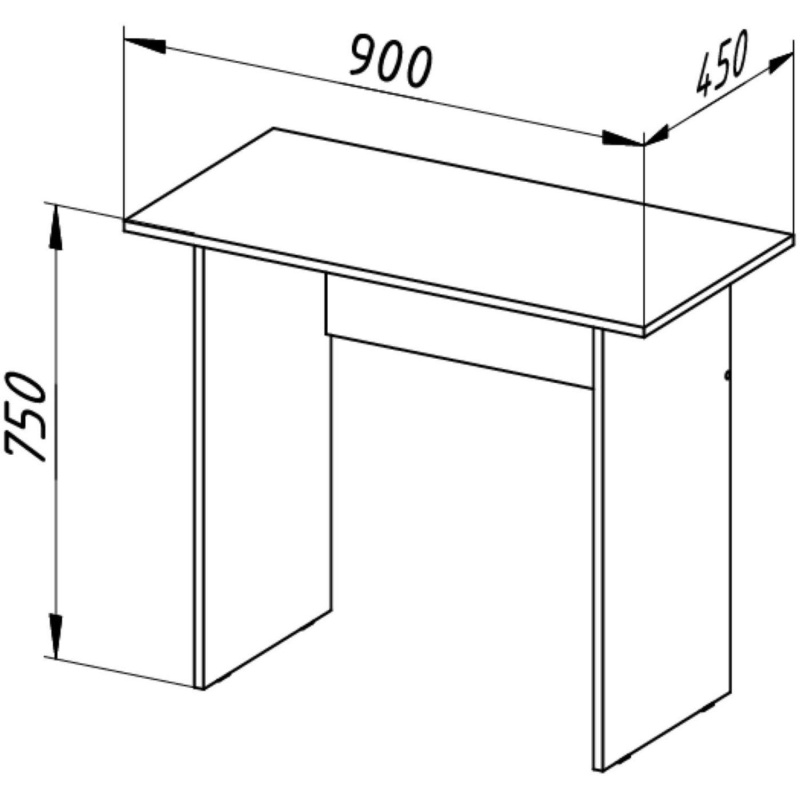 Стол компьютерный TI_Сула шимо светлый