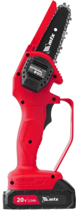Пила цепная аккумуляторная мини  MTX  MCS-100, Li-Ion, 20 В (58640)