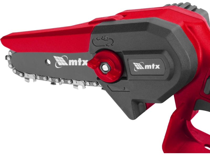 Пила цепная аккумуляторная мини  MTX  MCS-100, Li-Ion, 20 В (58640)