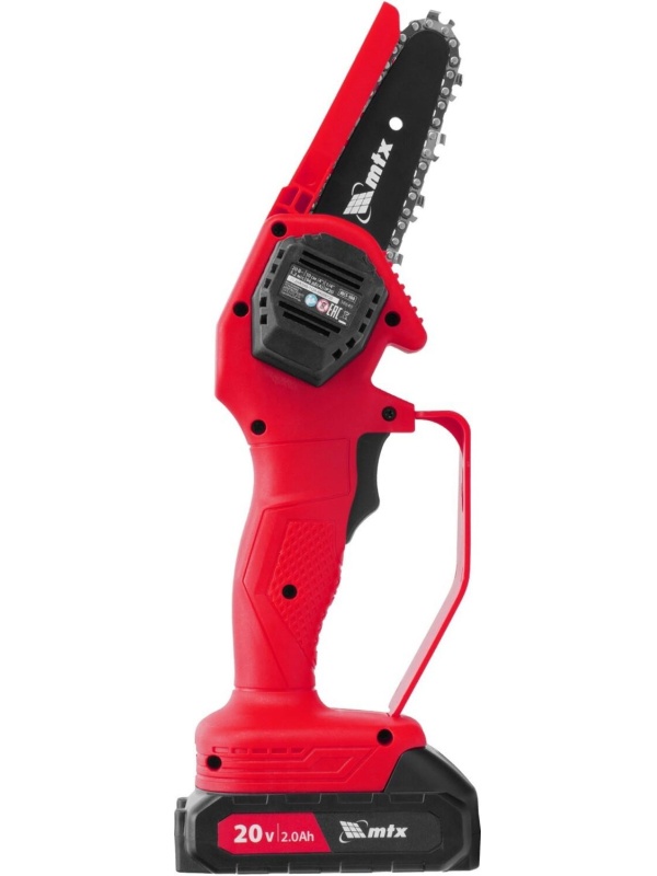 Пила цепная аккумуляторная мини  MTX  MCS-100, Li-Ion, 20 В (58640)