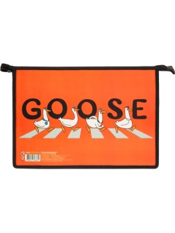 Папка для тетрадей А4 пластиковая, печать на картоне,молния сверху ПМ-А4-29