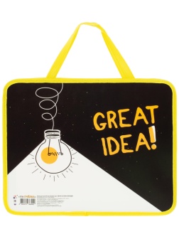 Папка детская  А4 пластиковая, с ручками ПМ-А4-26, КЛАССНАЯ ИДЕЯ 2025