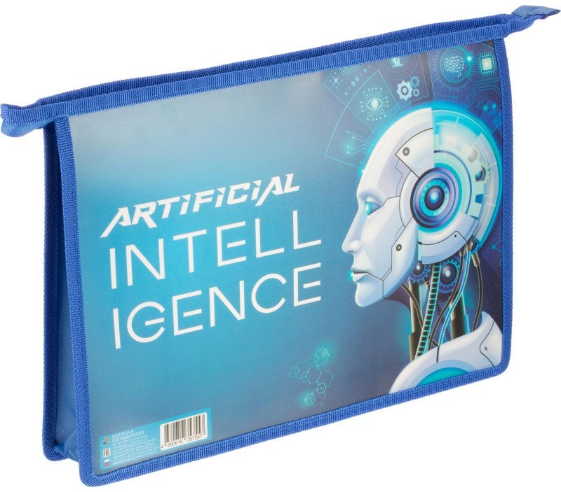 Папка для тетрадей А4 пластиковая ИСКУССТВЕННЫЙ ИНТЕЛЛЕКТ 2024
