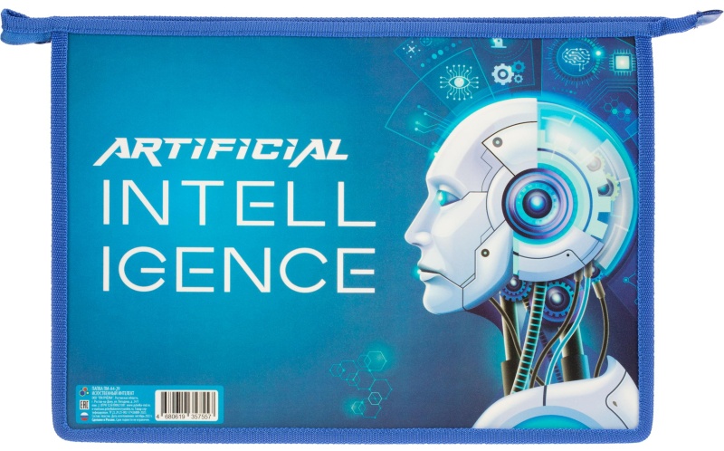 Папка для тетрадей А4 пластиковая ИСКУССТВЕННЫЙ ИНТЕЛЛЕКТ 2024