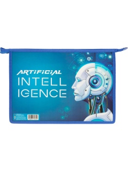 Папка для тетрадей А4 пластиковая ИСКУССТВЕННЫЙ ИНТЕЛЛЕКТ 2024