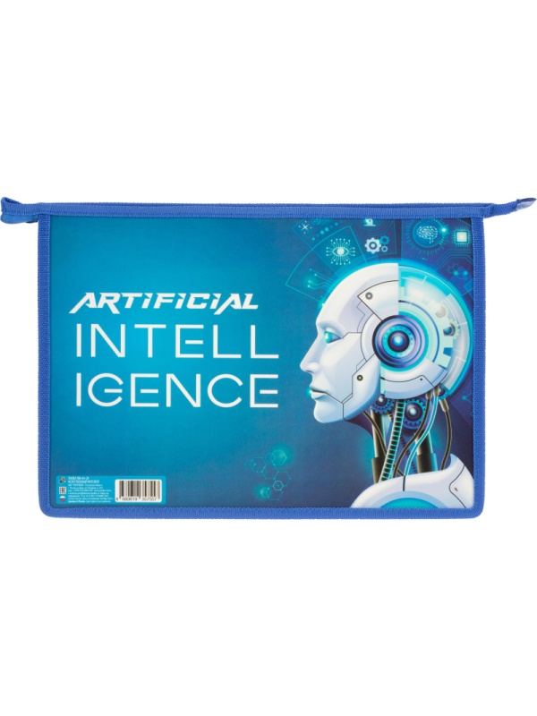 Папка для тетрадей А4 пластиковая ИСКУССТВЕННЫЙ ИНТЕЛЛЕКТ 2024