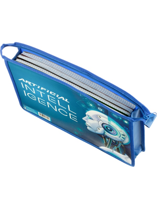 Папка для тетрадей А4 пластиковая ИСКУССТВЕННЫЙ ИНТЕЛЛЕКТ 2024