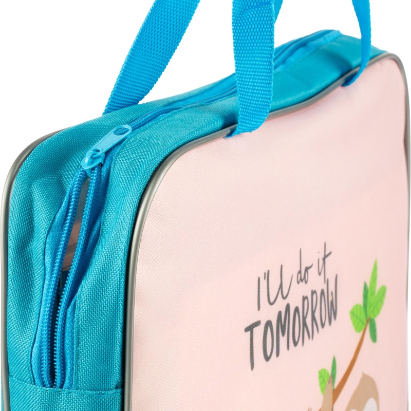 Папка школьника А4 с ручками + твердое дно, ПШ-11, ЗАБАВНЫЙ ЛЕНИВЕЦ 2022