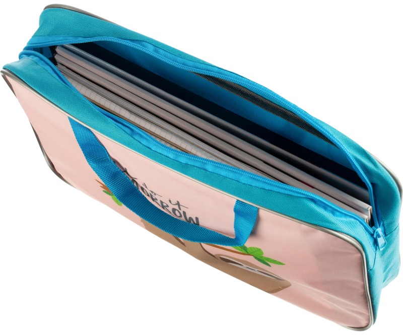 Папка школьника А4 с ручками + твердое дно, ПШ-11, ЗАБАВНЫЙ ЛЕНИВЕЦ 2022