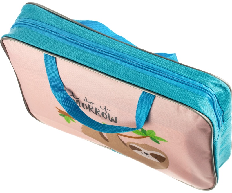 Папка школьника А4 с ручками + твердое дно, ПШ-11, ЗАБАВНЫЙ ЛЕНИВЕЦ 2022