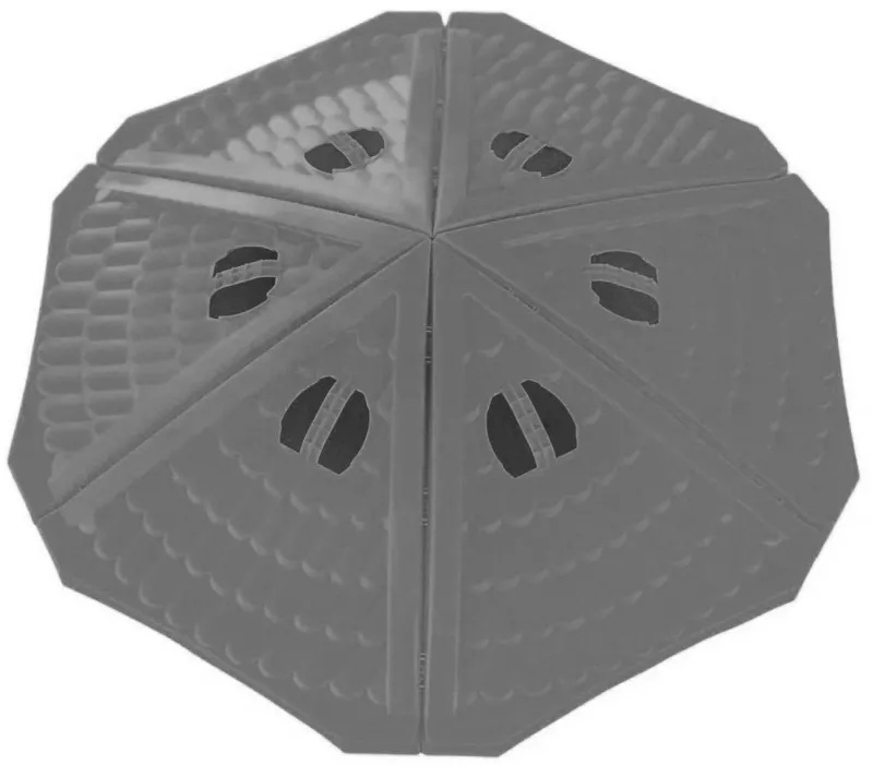 Компостер TDT_Крышка компостера с фиксаторами, серая