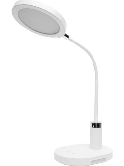 Светильник Ultraflash UF-803 C01 бел (Led настол,круг, 12Вт, 3ур. ярк.CCT)