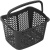 Корзина покупательская REK_Комус Мебель B20C.ECO.BL.BL 20л черная с чер.руч